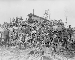 group of miners